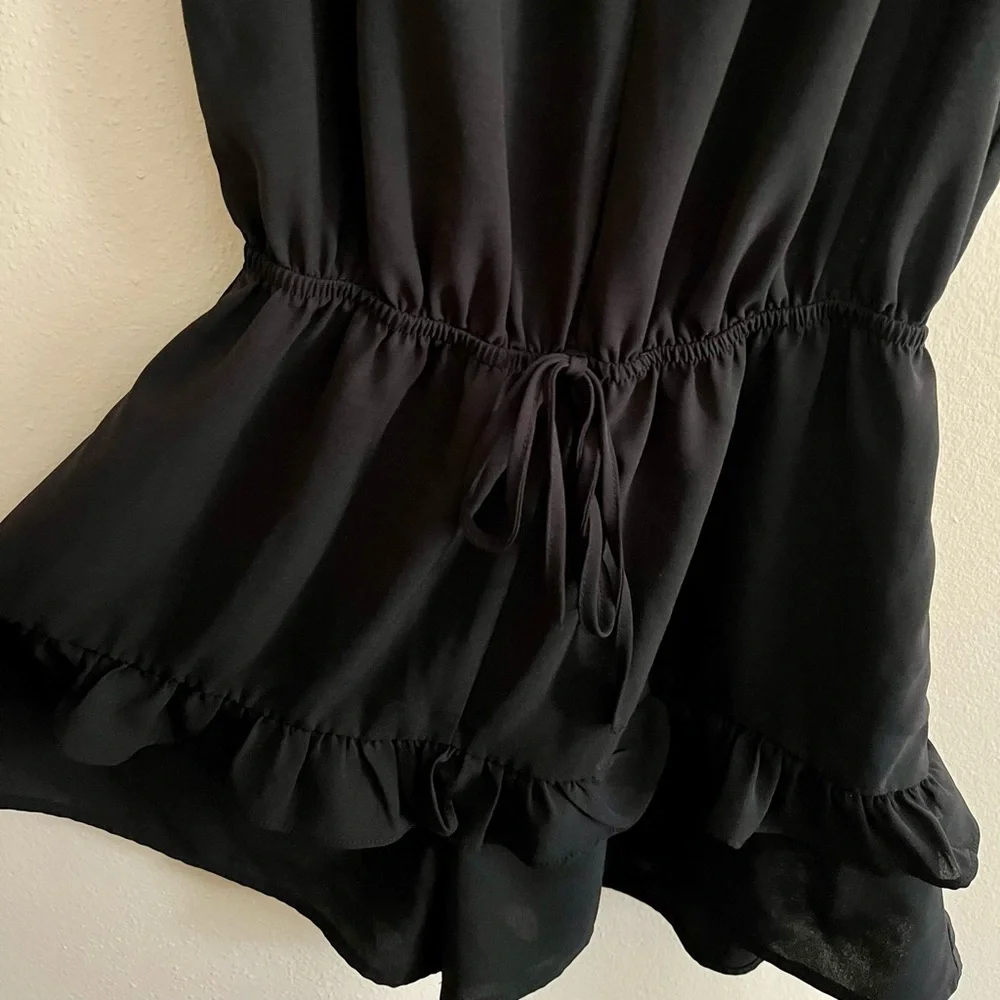 Flowy Black Romper